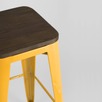 Стул барный Tolix Wood желтый